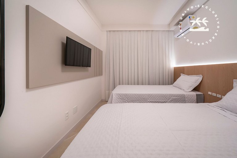 Terrazzo 408A - Apto 2 quartos em condomínio de luxo à 300 m