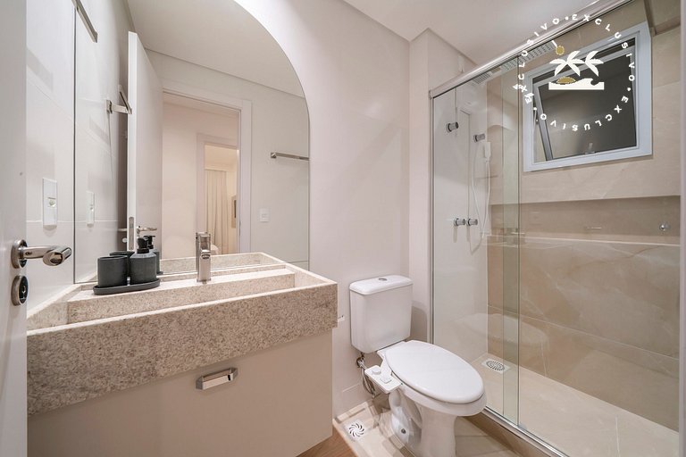 Terrazzo 408A - Apto 2 quartos em condomínio de luxo à 300 m