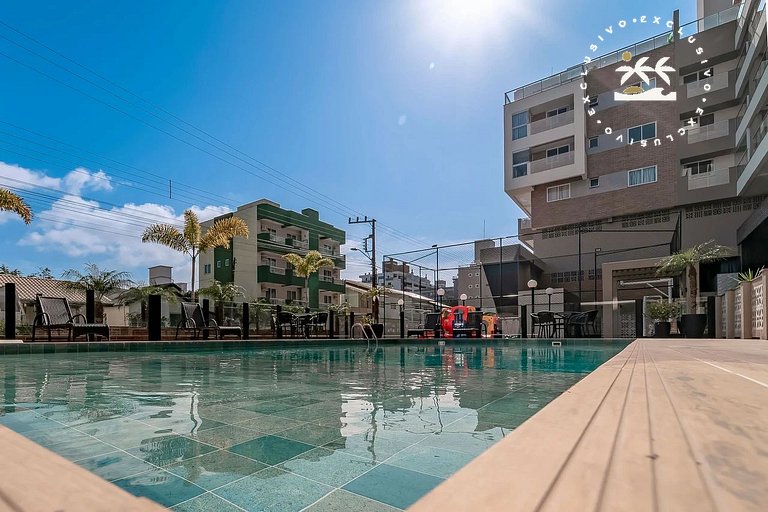Terrazzo 408A - Apto 2 quartos em condomínio de luxo à 300 m