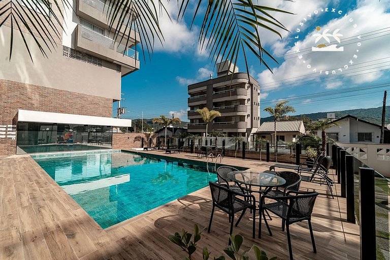 Terrazzo 408A - Apto 2 quartos em condomínio de luxo à 300 m