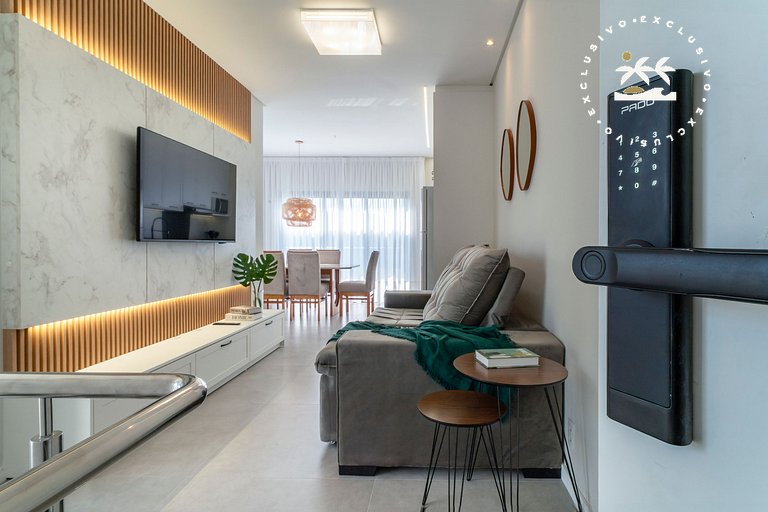 Del Mare 203 - Cobertura duplex com 2 suítes na praia de Mar