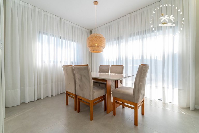 Del Mare 203 - Cobertura duplex com 2 suítes na praia de Mar