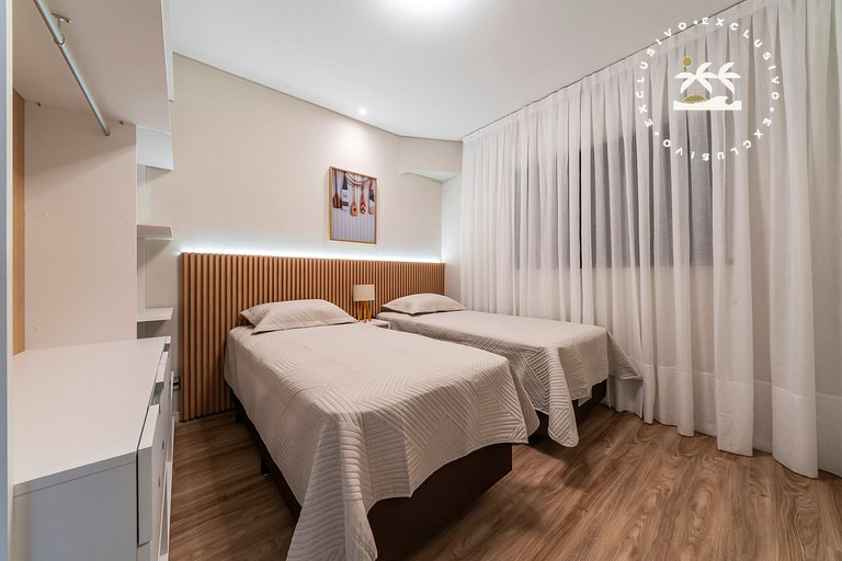Del Mare 203 - Cobertura duplex com 2 suítes na praia de Mar