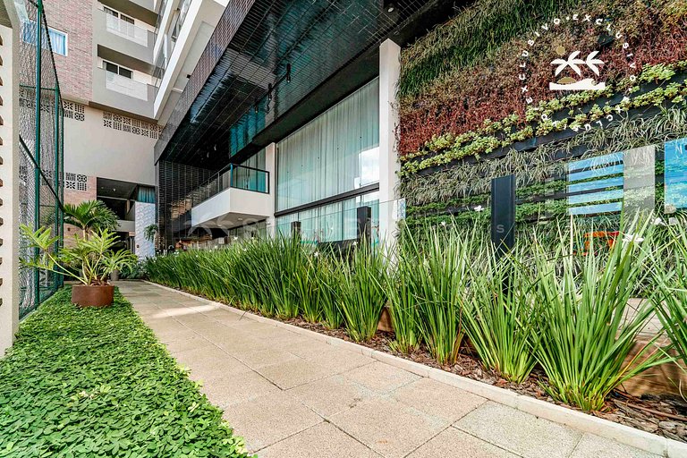 Terrazo 407A - Apto 2 quartos em condomínio de luxo à 300 me