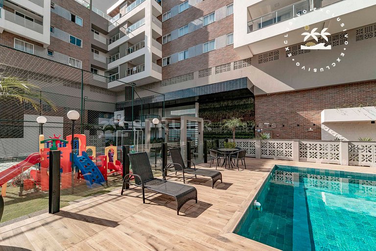 Terrazo 407A - Apto 2 quartos em condomínio de luxo à 300 me