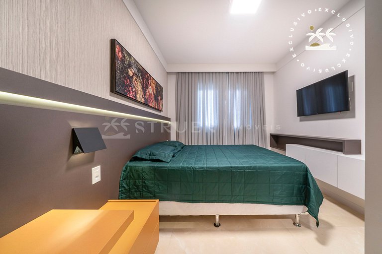 Terrazo 407A - Apto 2 quartos em condomínio de luxo à 300 me