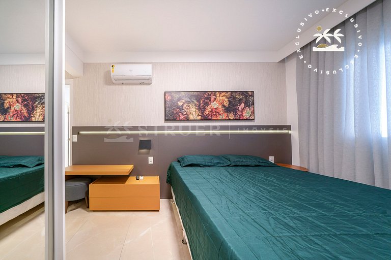 Terrazo 407A - Apto 2 quartos em condomínio de luxo à 300 me