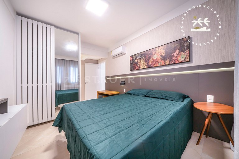 Terrazo 407A - Apto 2 quartos em condomínio de luxo à 300 me