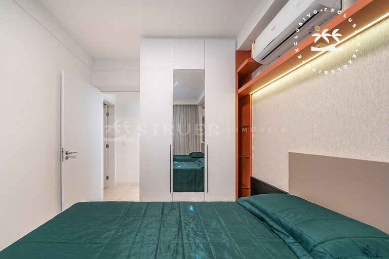 Terrazo 407A - Apto 2 quartos em condomínio de luxo à 300 me