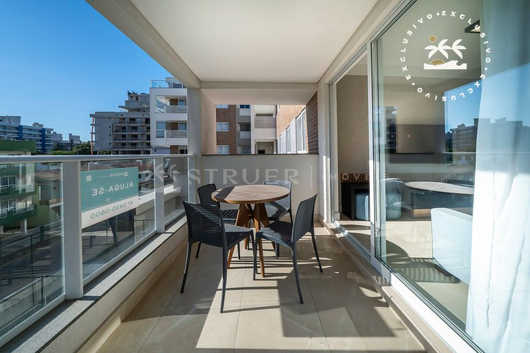 Terrazo 407A - Apto 2 quartos em condomínio de luxo à 300 me