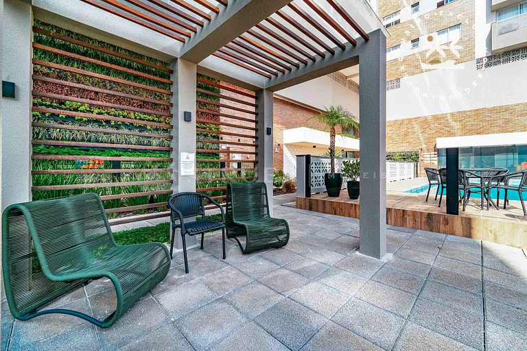 Terrazo 407B - Apto 2 quartos em condomínio de luxo à 300 me