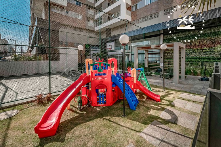 Terrazo 407B - Apto 2 quartos em condomínio de luxo à 300 me