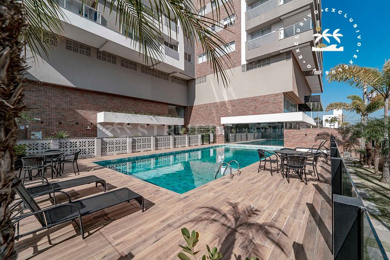Terrazo 407B - Apto 2 quartos em condomínio de luxo à 300 me