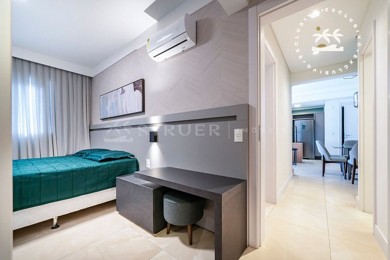Terrazo 407B - Apto 2 quartos em condomínio de luxo à 300 me