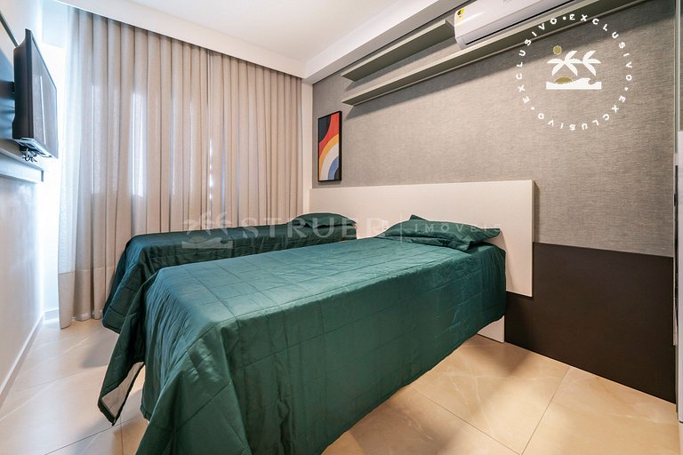 Terrazo 407B - Apto 2 quartos em condomínio de luxo à 300 me