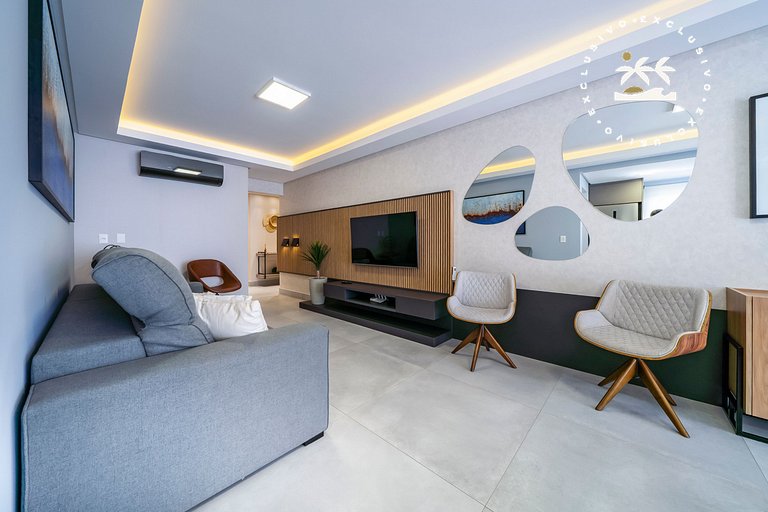 Positano 206 - Apto 02 suítes à 50 metros da Praia de 4 Ilha