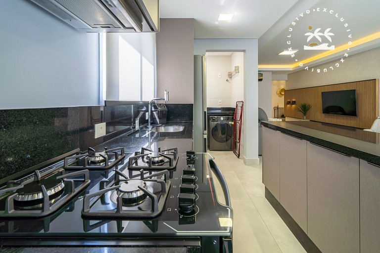 Positano 206 - Apto 02 suítes à 50 metros da Praia de 4 Ilha