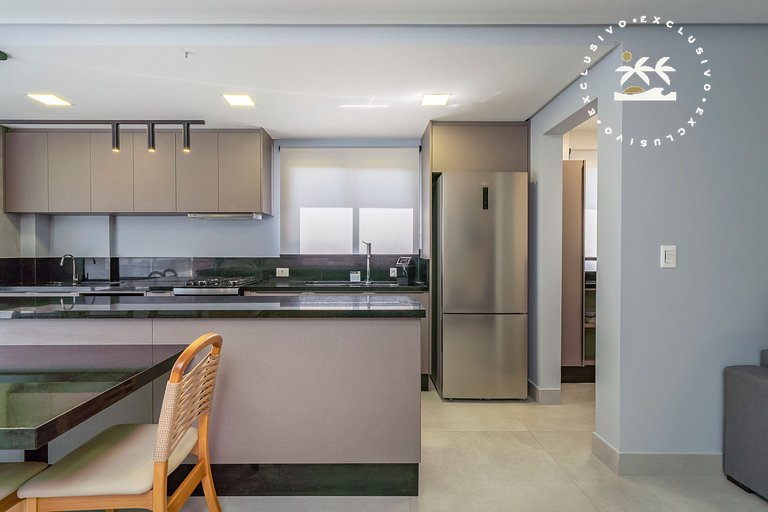 Positano 206 - Apto 02 suítes à 50 metros da Praia de 4 Ilha