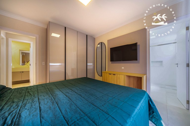 Positano 206 - Apto 02 suítes à 50 metros da Praia de 4 Ilha