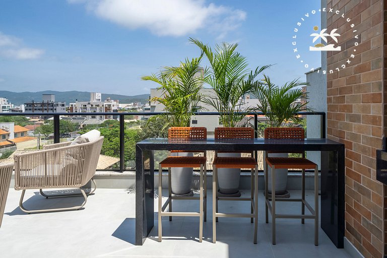 Vila do Sol 405 B4 – Dúplex de cobertura - 3 suites - 2 plaz