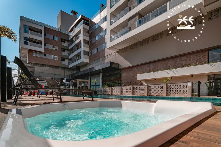 Terrazzo 503B - Apto 2 quartos em condomínio de luxo à 300 m